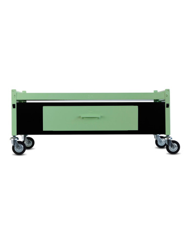 Immagine gabbia Carrello Std H 38 Con Cassetto Da Aggiunta 80X55 (Col. Nero & Verde Gloster)