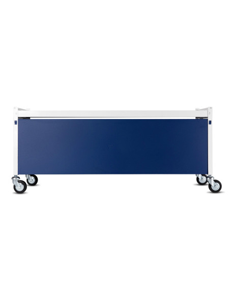 Immagine gabbia Carrello Alto Completo 120X40 (Col. Bianco & Blu)