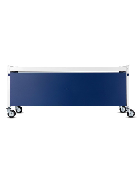 Immagine gabbia Carrello Alto Completo 120X55 (Col. Bianco & Blu)