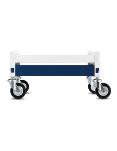 Immagine gabbia Carrello Basso Completo 45X40 (Col. Bianco & Blu)