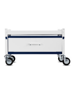 Immagine gabbia Carrello Std H 38 Con Cassetto Completo 60X33 (Col. Bianco & Blu)