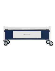 Immagine gabbia Carrello Std H 38 Con Cassetto Completo 90X40 (Col. Bianco & Blu)