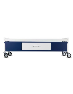 Immagine gabbia Carrello Std H 38 Con Cassetto Completo 120X40 (Col. Bianco & Blu)