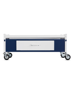 Immagine gabbia Carrello Std H 38 Con Cassetto Da Aggiunta 80X55 (Col. Bianco & Blu)