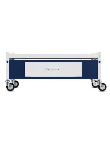 Immagine gabbia Carrello Std H 38 Con Cassetto Da Aggiunta 90X33 (Col. Bianco & Blu)