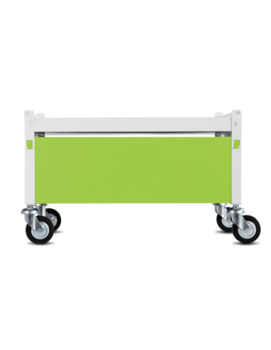 Immagine gabbia Carrello Std Completo 60X33 (Col. Bianco & Verde Lime)