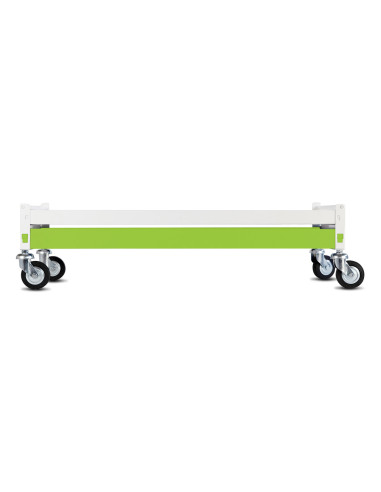 Immagine gabbia Carrello Basso Completo 90X40 (Col. Bianco & Verde Lime)