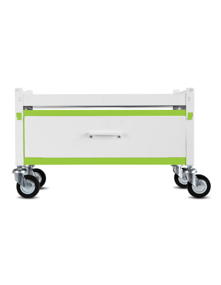 Immagine gabbia Carrello Std H 38 Con Cassetto Da Aggiunta 60X33 (Col. Bianco & Verde Lime)