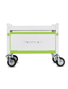 Immagine gabbia Carrello Std H 38 Con Cassetto Da Aggiunta 45X33 (Col. Bianco & Verde Lime)