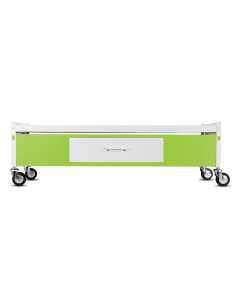 Immagine gabbia Carrello Std H 38 Con Cassetto Da Aggiunta 120X40 (Col. Bianco & Verde Lime)