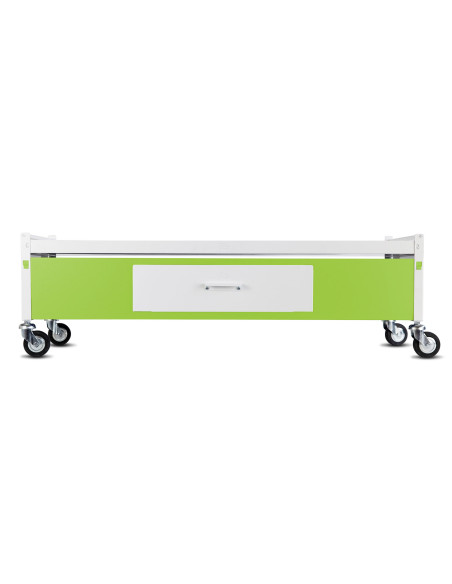 Immagine gabbia Carrello Std H 38 Con Cassetto Da Aggiunta 120X40 (Col. Bianco & Verde Lime)